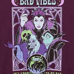 Plus Size Disney Villains Classic Cotton Crew Tee, BAD VIBES WINTER BLOOM, swatch