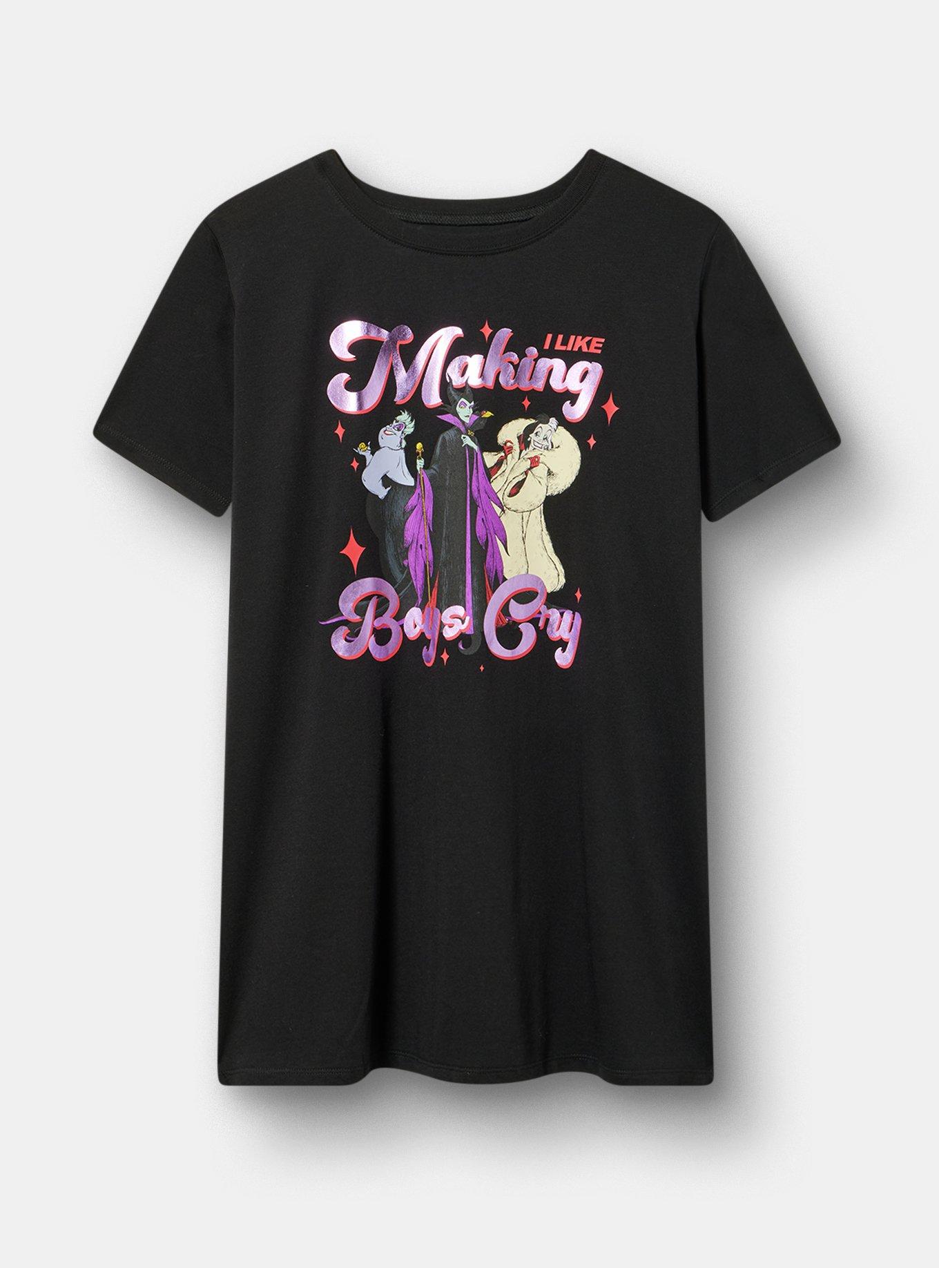 Disney Villains Classic Cotton Crew Tee, MAKING BOYS CRY DEEP BLACK, hi-res