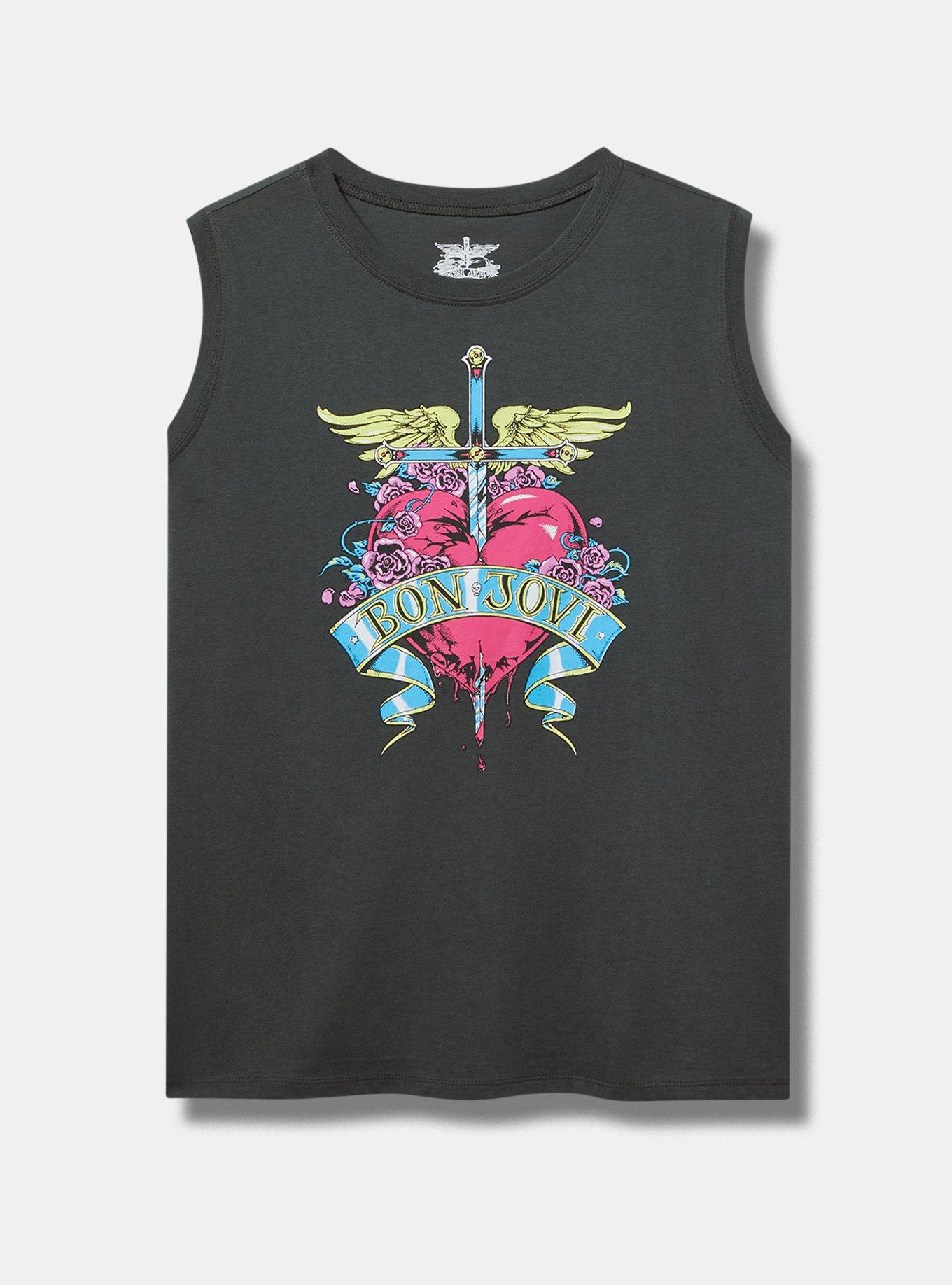 Bon Jovi Relaxed Cotton Crew Tank