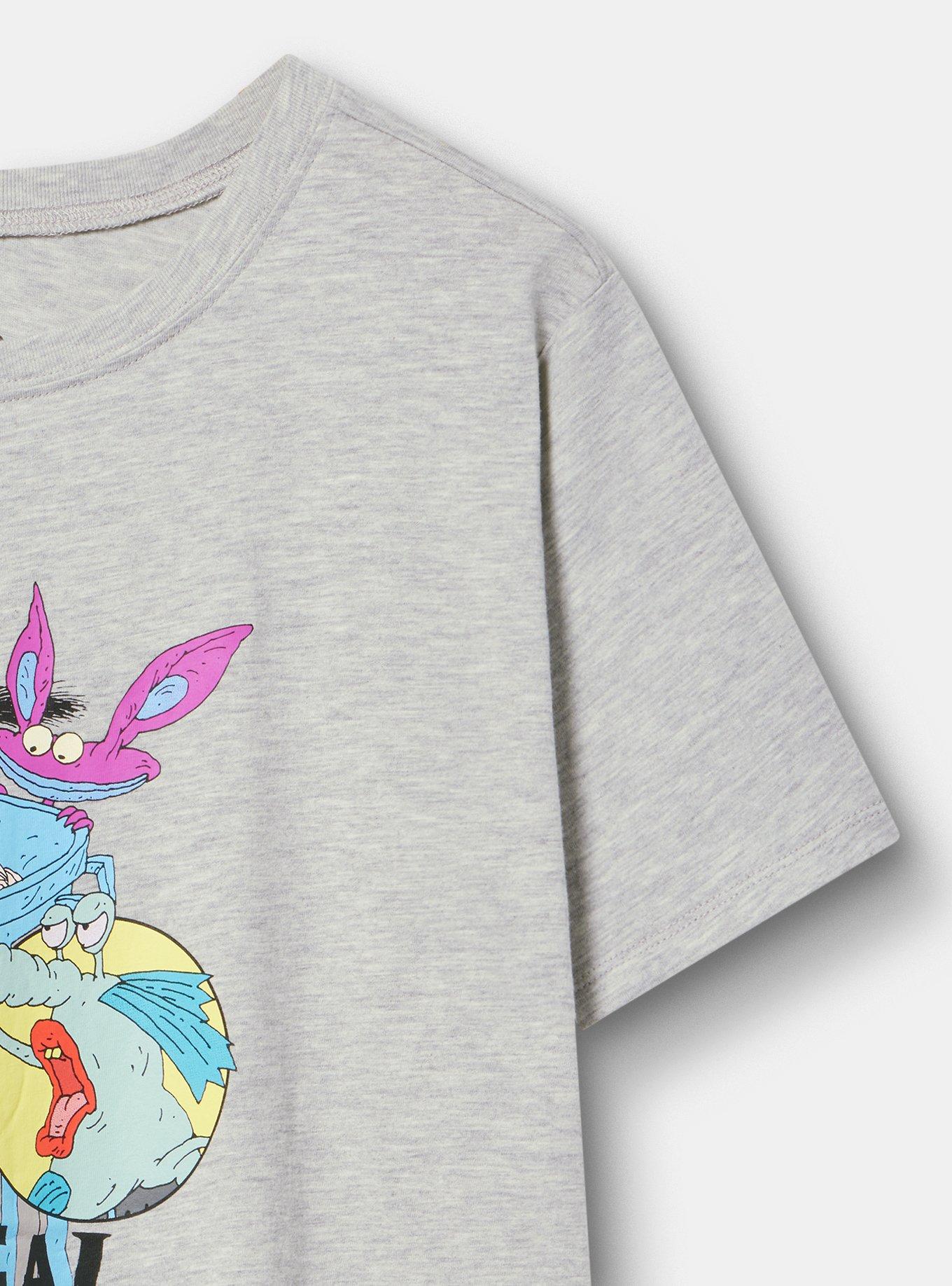 Real Monsters Classic Cotton Jersey Tee, REAL MONSTERS LIGHT HEATHER GREY, alternate