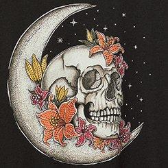 Classic Heritage Jersey Crew Tee, LILAC SKULL DEEP BLACK, swatch