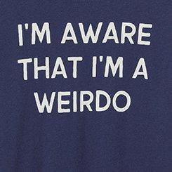 Classic Heritage Jersey Crew Tee, IM AWARE WEIRDO PEACOAT, swatch