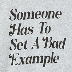 Plus Size Classic Heritage Jersey Crew Tee, BAD EXAMPLE LT HEATHER GRAY, swatch