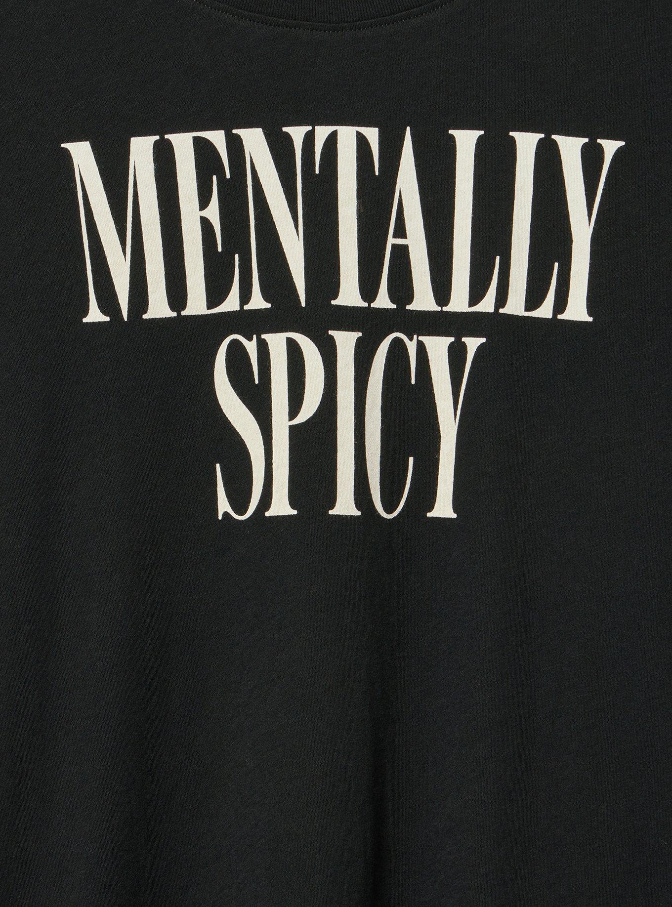 Classic Heritage Jersey Crew Tee, MENTALLY SPICY DEEP BLACK, alternate