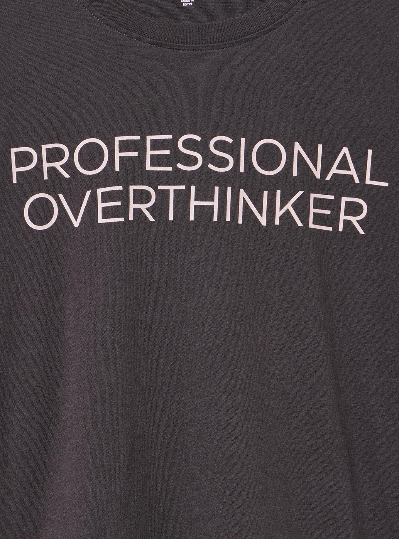 Classic Heritage Jersey Crew Tee, PROFESSIONAL OVERTHINKER OBSIDIAN, alternate