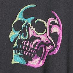 Plus Size Classic Fit Heritage Jersey Crew Tee, STITCH SKULL OBSIDIAN, swatch