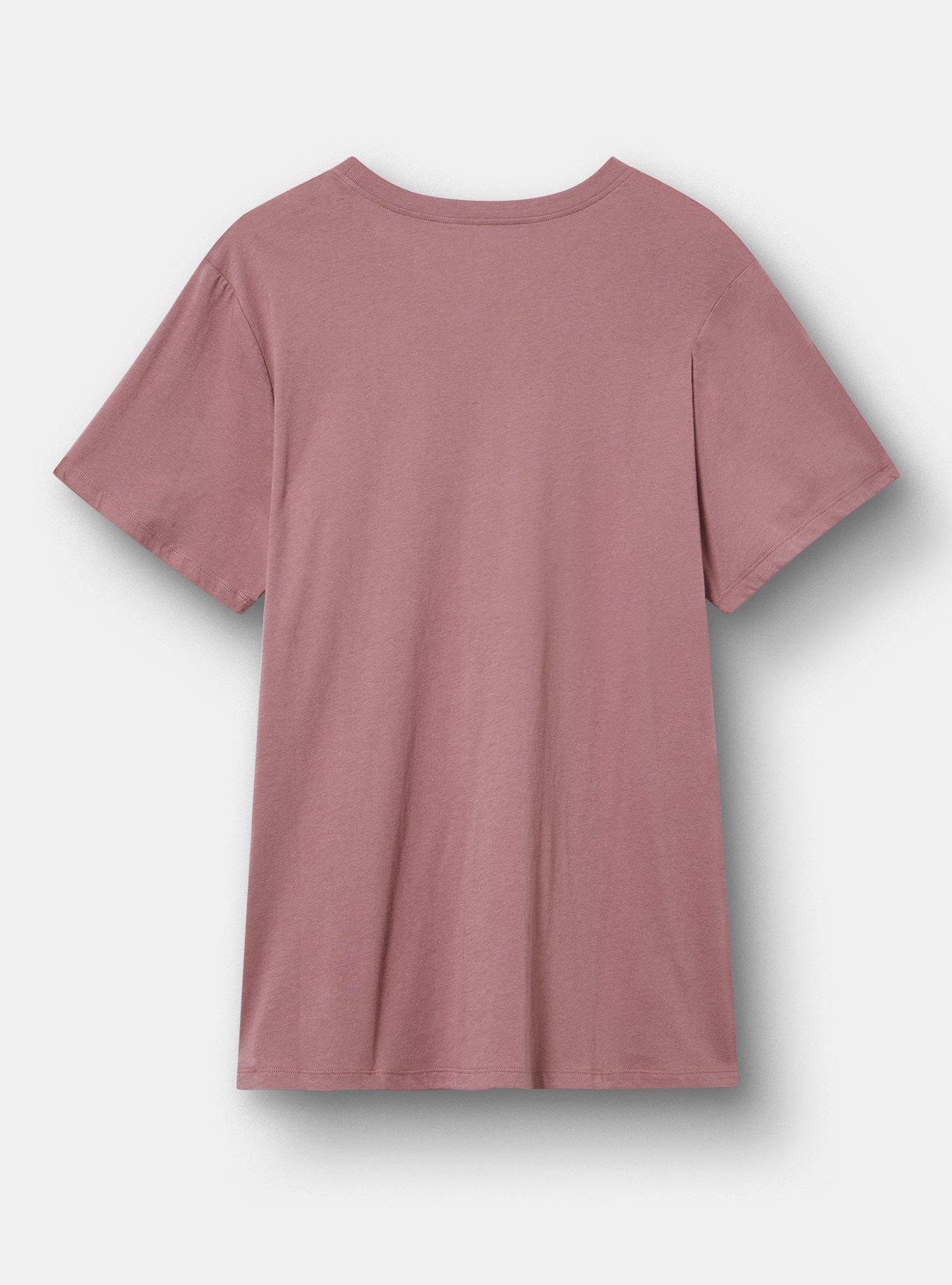 Classic Heritage Jersey Crew Tee, NOT HERE FOR OPINIONS ROSE TAUPE, alternate