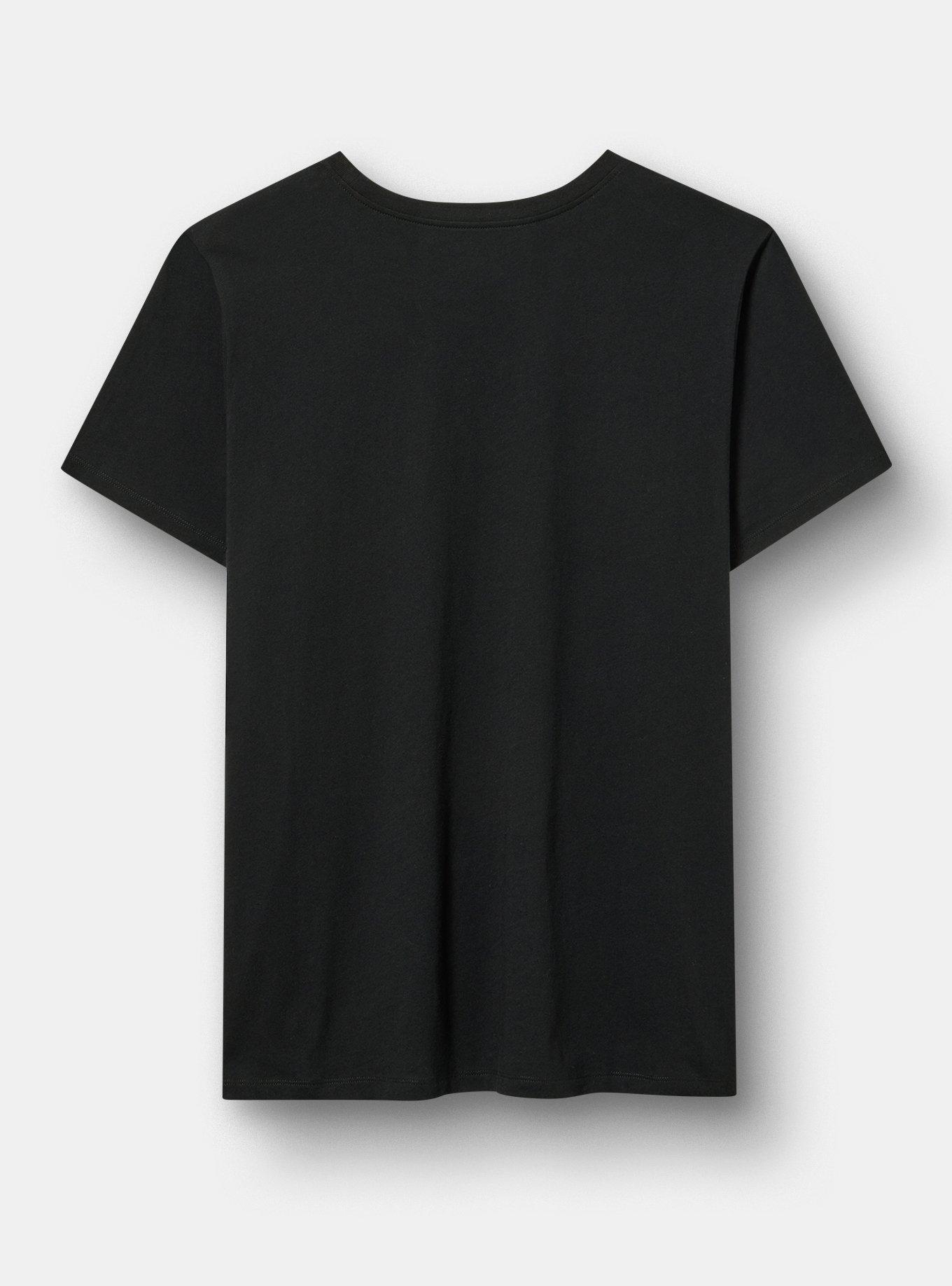 Classic Heritage Jersey Crew Tee, SWEARING IT HELPS DEEP BLACK, alternate