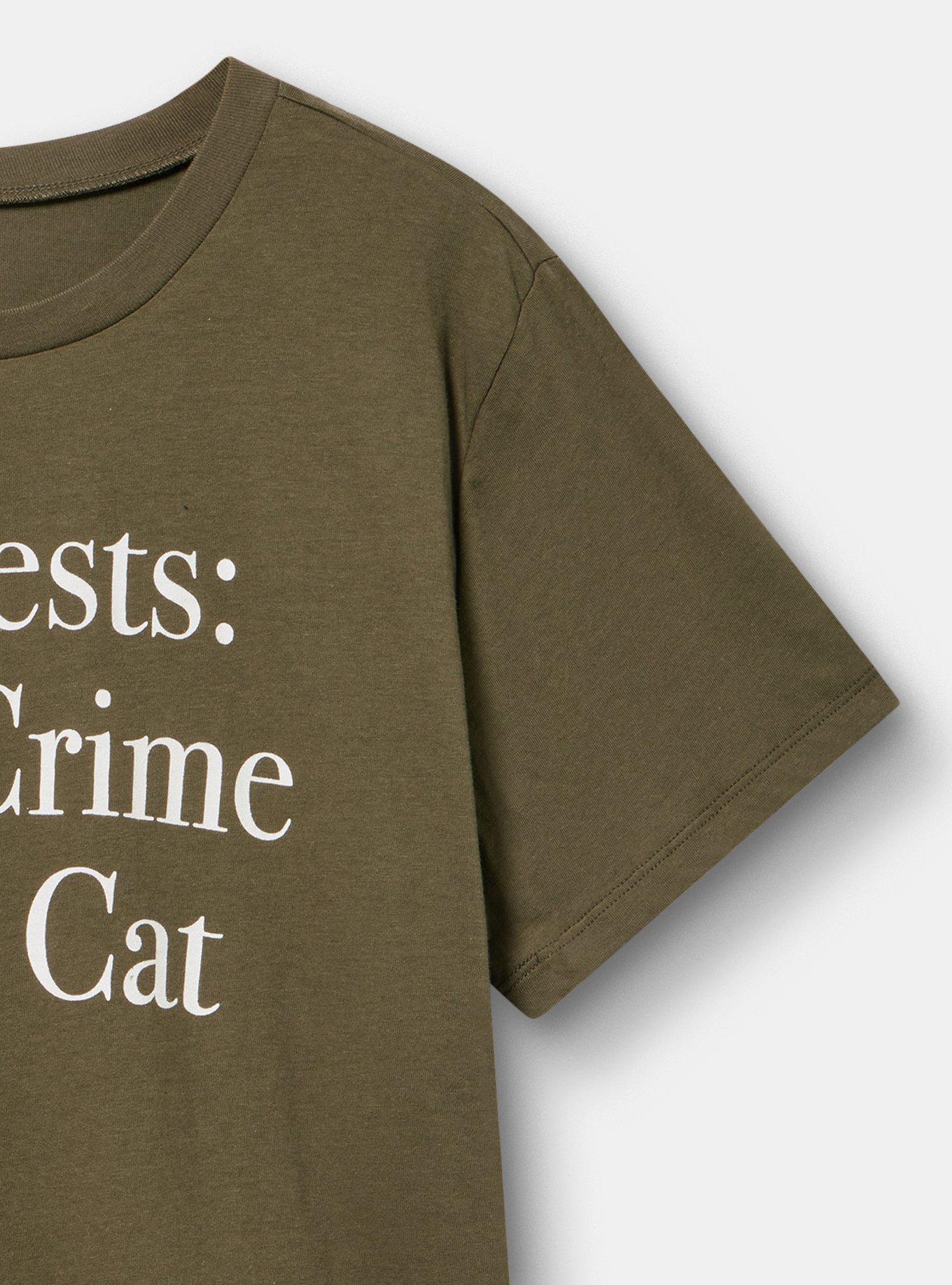 Classic Heritage Jersey Crew Tee, TRUE CRIME AND CAT DEEP DEPTHS, alternate