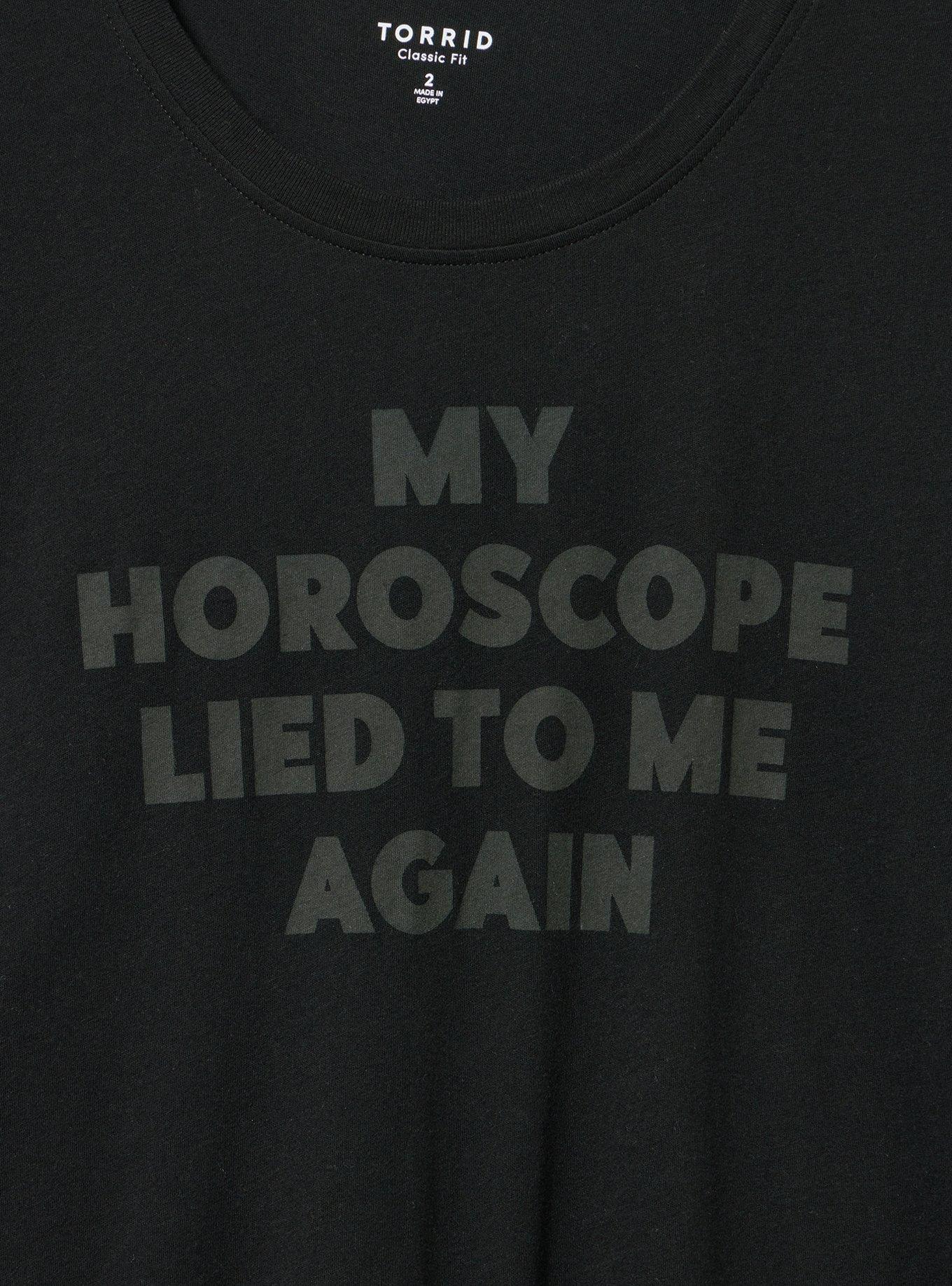 Classic Heritage Jersey Crew Tee, HOROSCOPES LIED DEEP BLACK, alternate