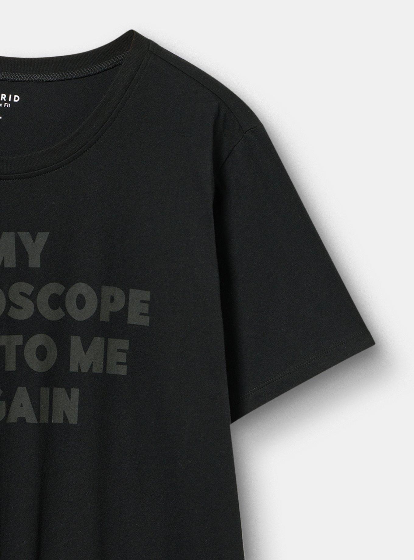 Classic Heritage Jersey Crew Tee, HOROSCOPES LIED DEEP BLACK, alternate