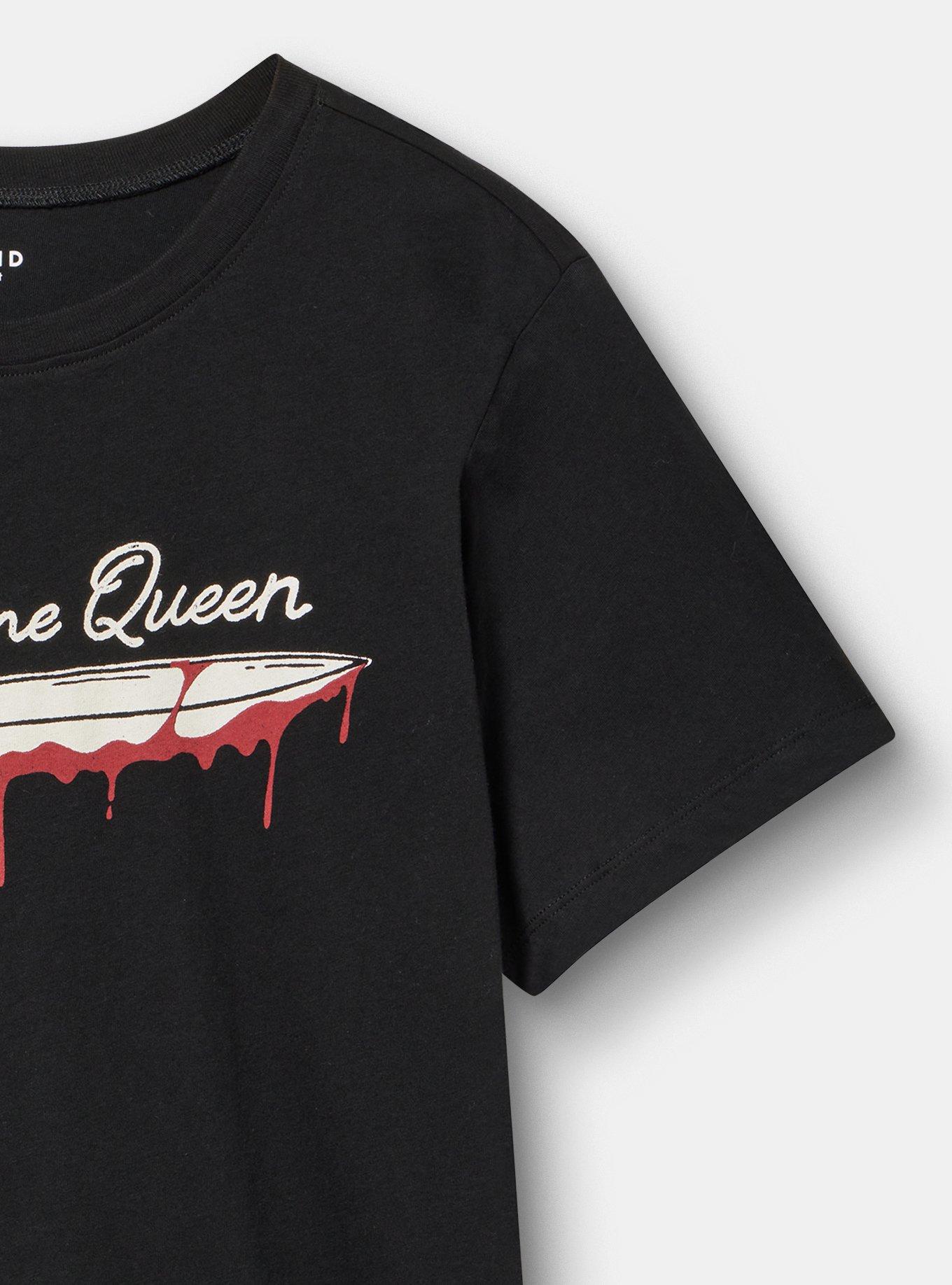 Classic Heritage Jersey Crew Tee, TC QUEEN DEEP BLACK, alternate