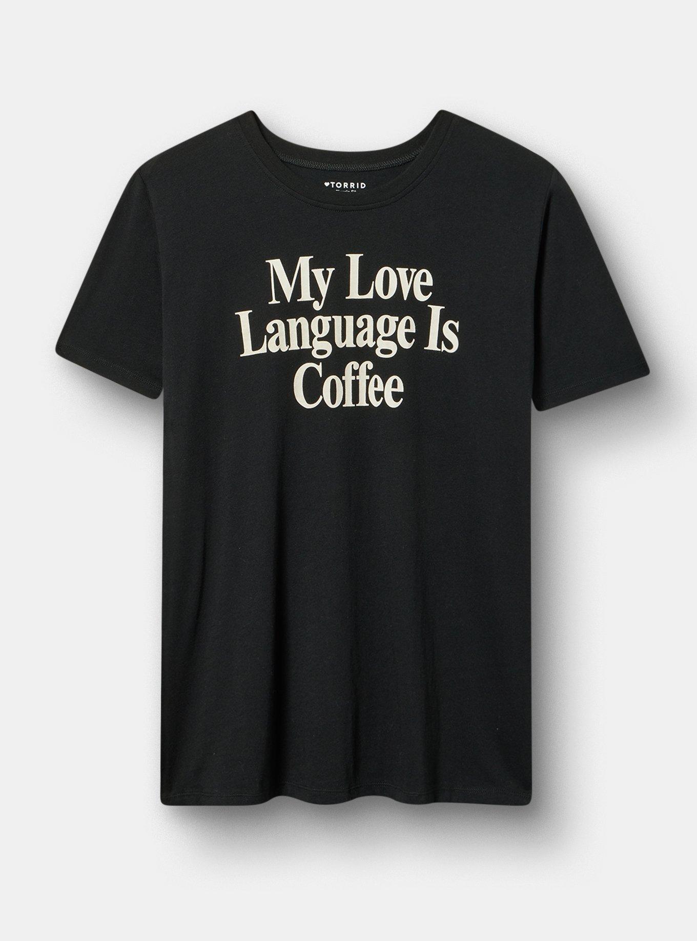 Classic Heritage Jersey Crew Tee, MY LOVE LANGUAGE IS COFFEE DEEP BLACK, hi-res