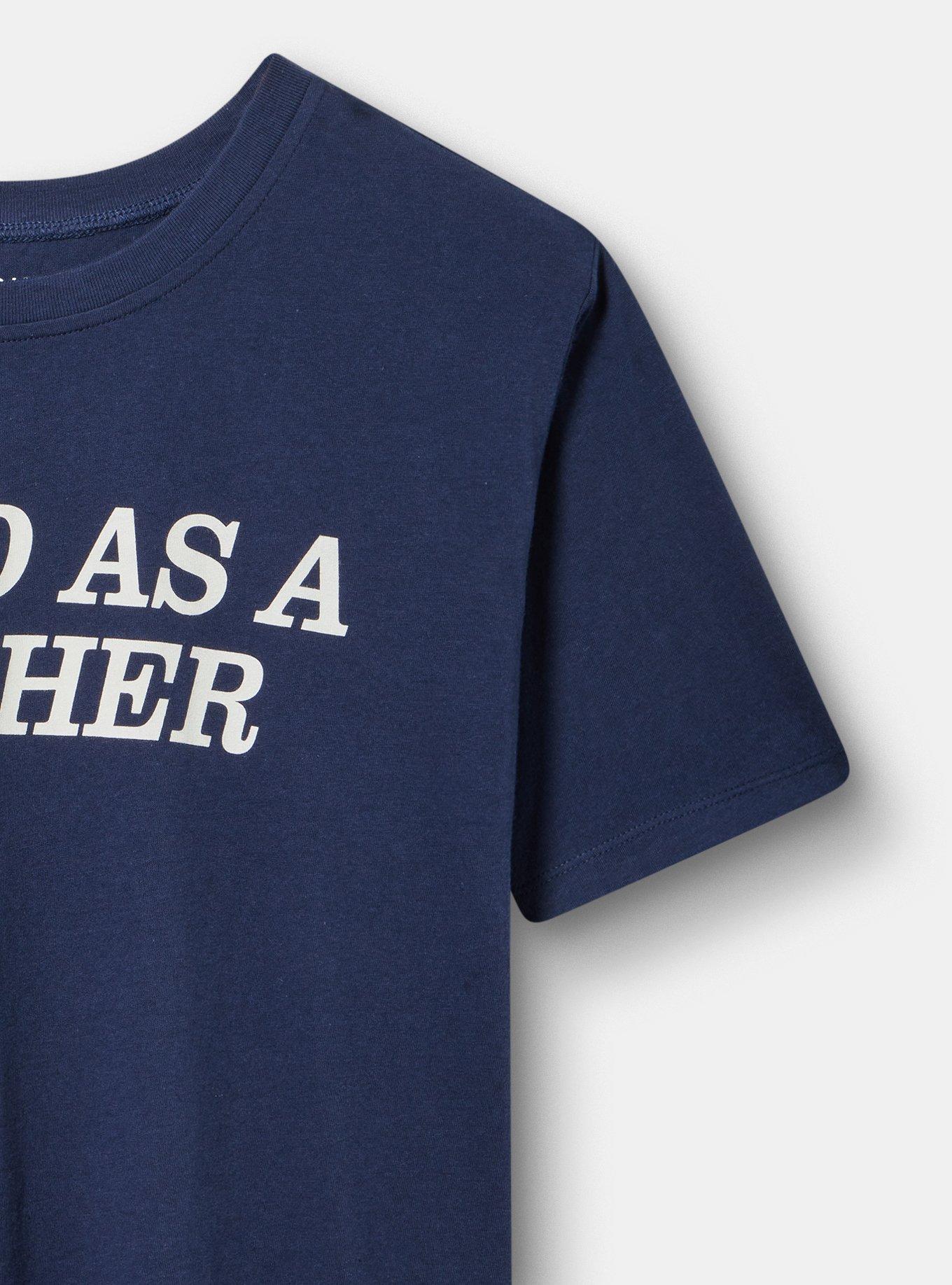 Classic Heritage Jersey Crew Tee, TIRED AS A MOTHER PEACOAT, alternate