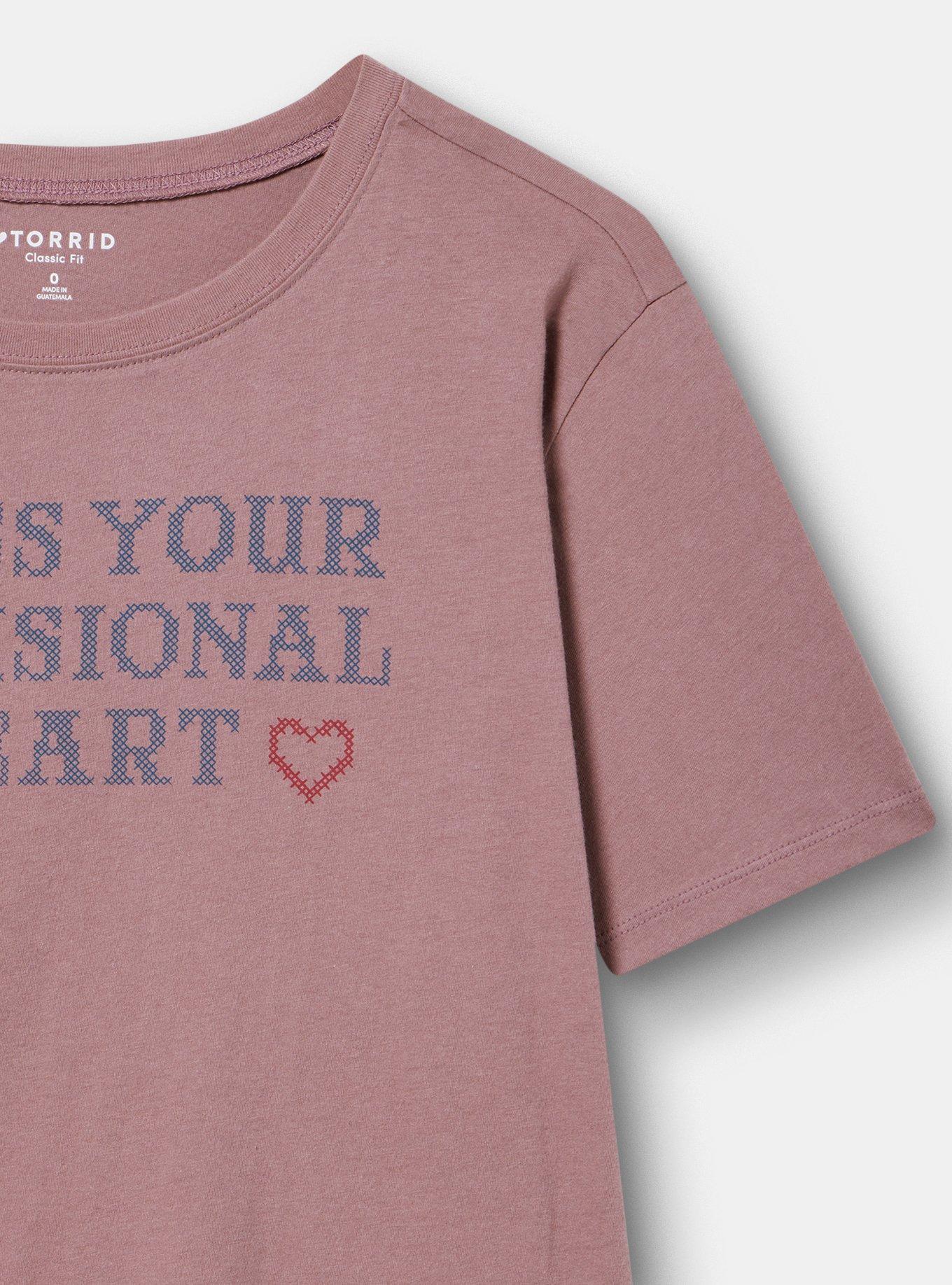 Classic Heritage Jersey Crew Tee, DELUSIONAL HEART ROSE TAUPE, alternate