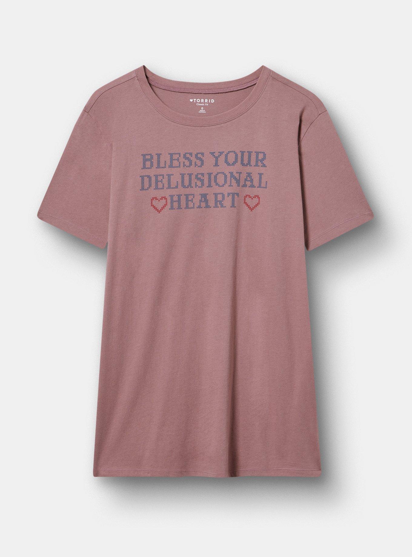 Classic Heritage Jersey Crew Tee, DELUSIONAL HEART ROSE TAUPE, hi-res
