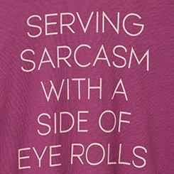 Classic Heritage Jersey Crew Tee, SARCASM EYE ROLL AMARANTH, swatch