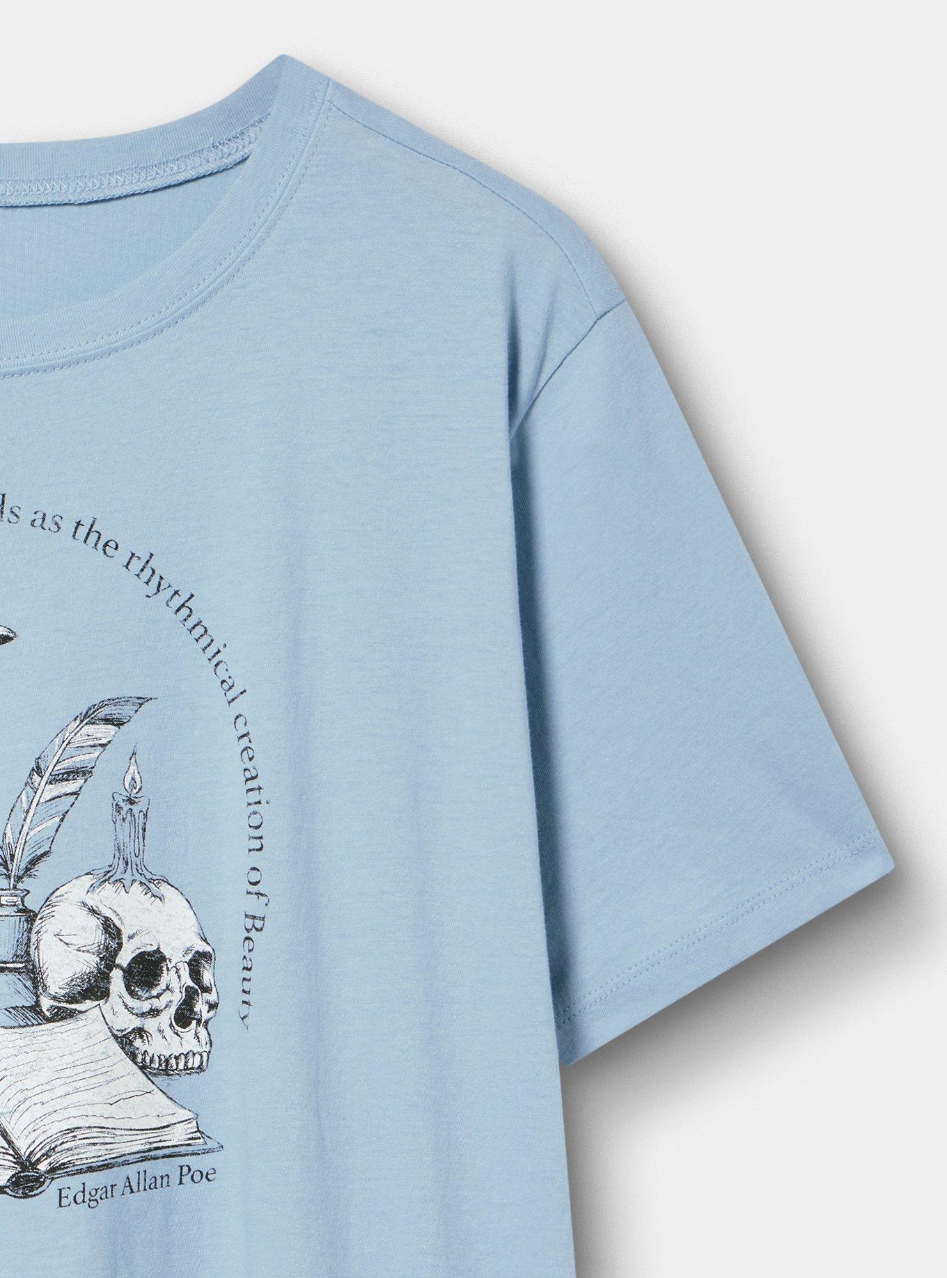 Classic Heritage Jersey Crew Tee, POE DUSTY BLUE, alternate