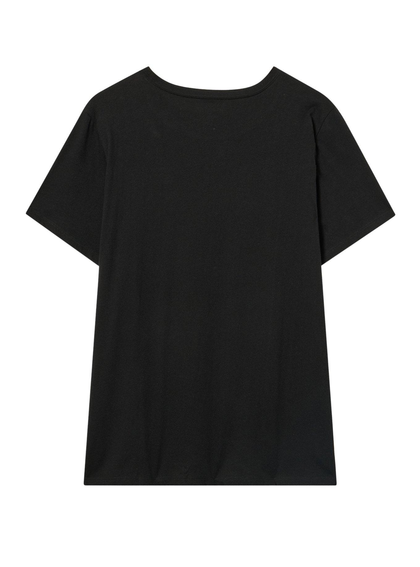 Classic Heritage Jersey Crew Tee, LOVE HEART LINES DEEP BLACK, alternate