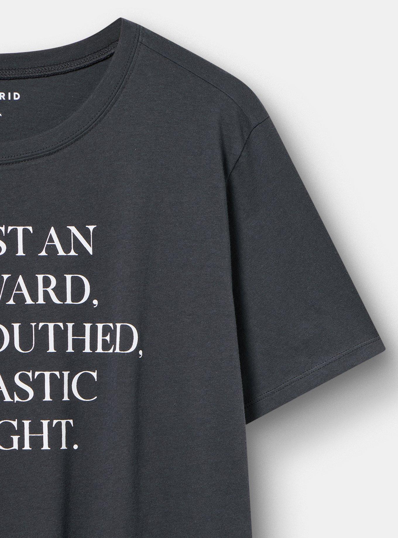 Classic Heritage Jersey Crew Tee, SARCASTIC DELIGHT OBSIDIAN, alternate