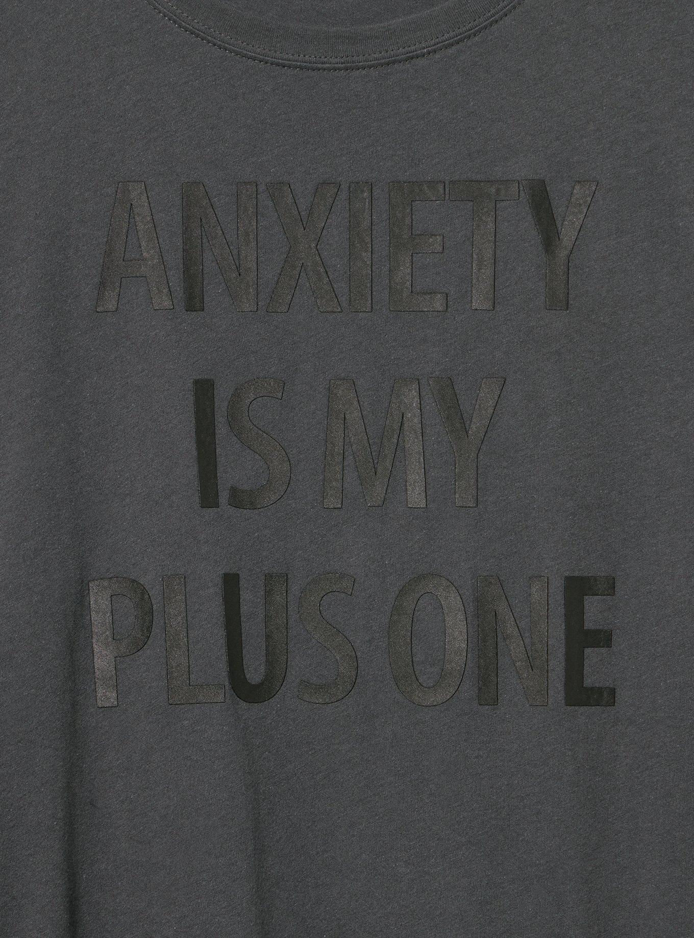 Classic Heritage Jersey Crew Tee, ANXIETY IS MY PLUS ONE VINTAGE BLACK, alternate