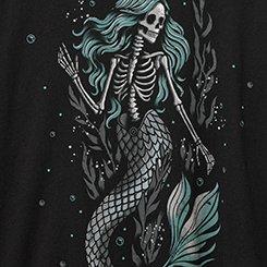 Classic Heritage Jersey Crew Tee, HAUNTED MERMAID DEEP BLACK, swatch