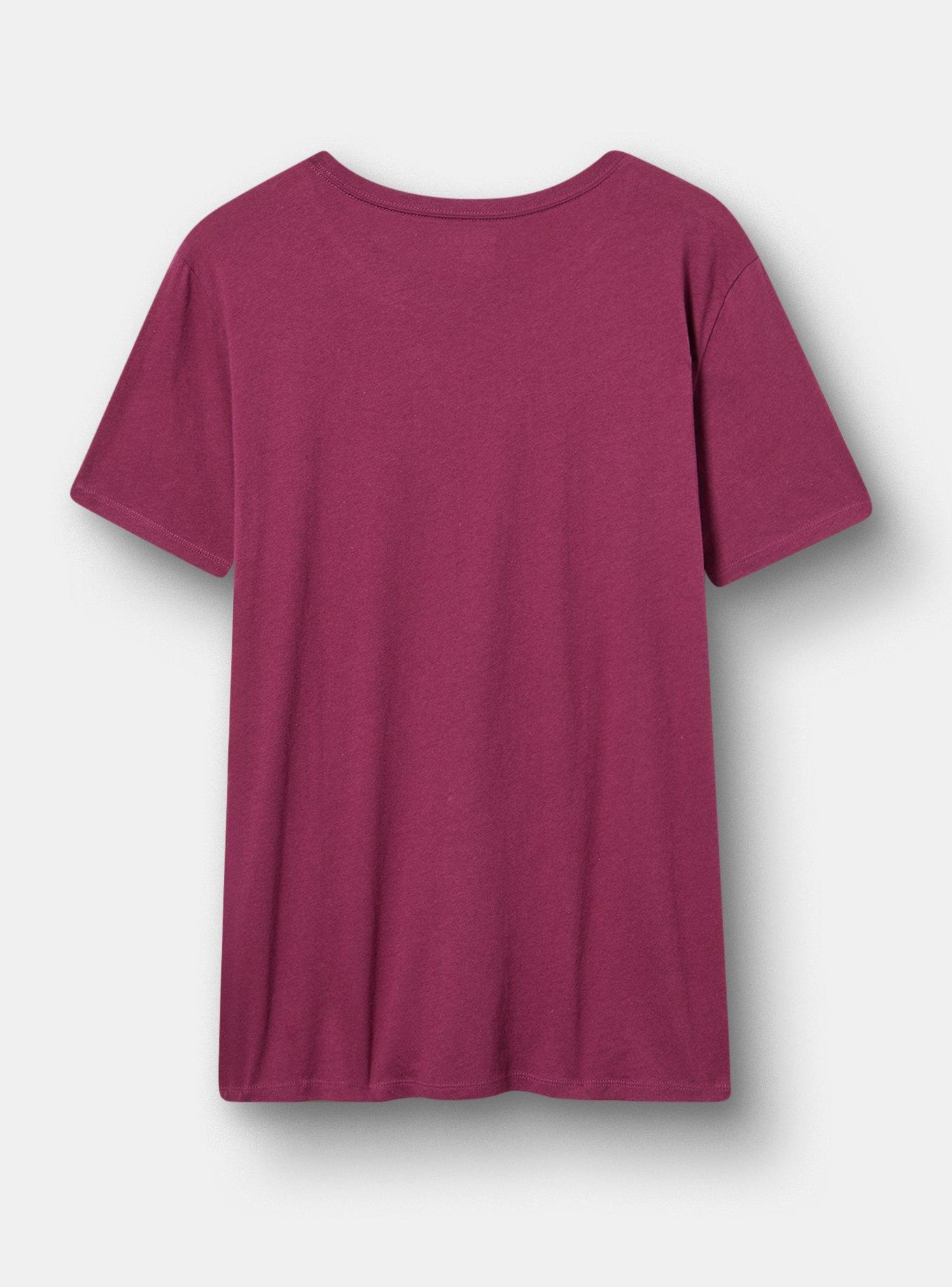 Classic Heritage Jersey Crew Tee, SOMEWHAT RESPONSIBLE AMARANTH, alternate