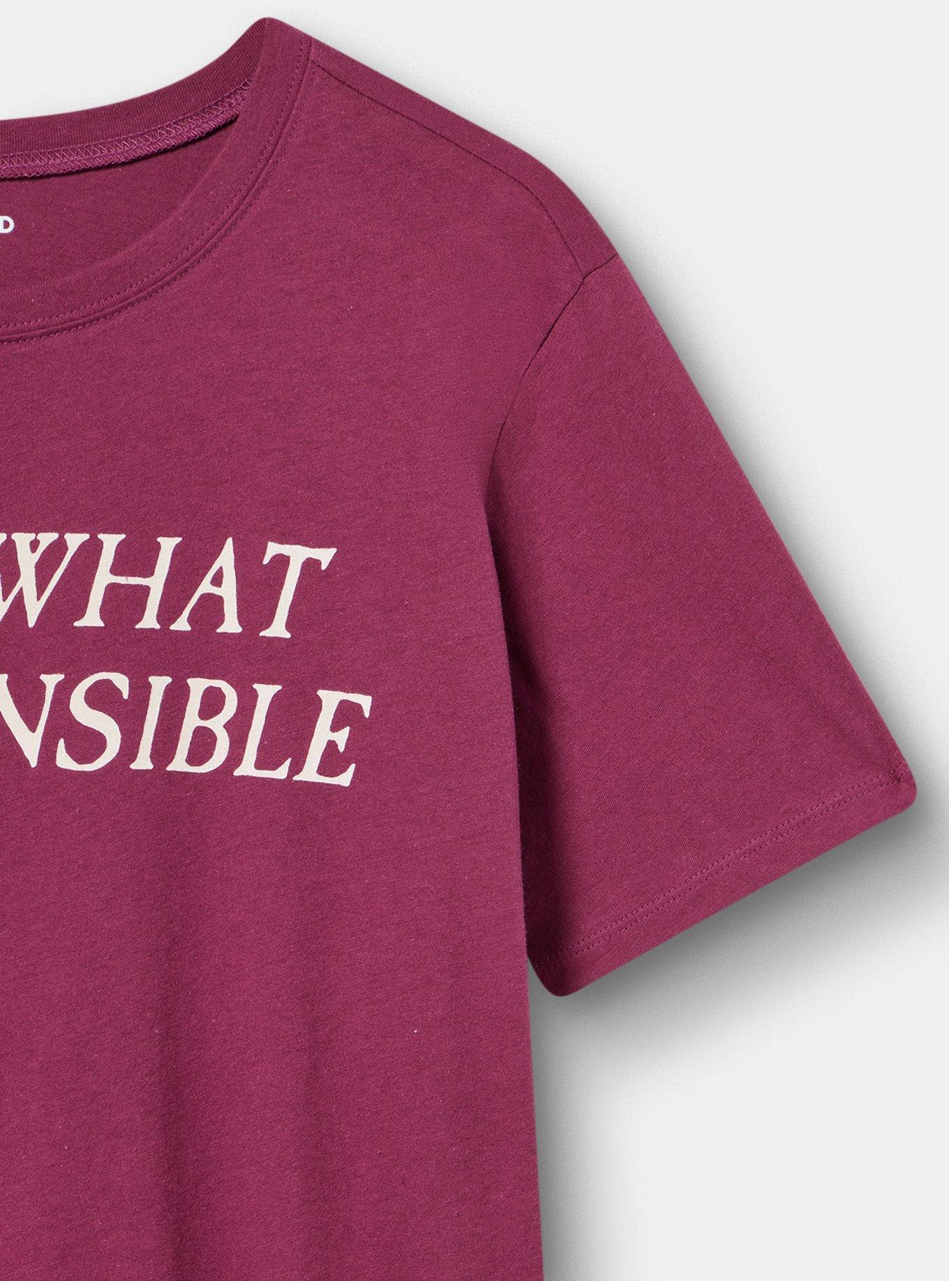 Classic Heritage Jersey Crew Tee, SOMEWHAT RESPONSIBLE AMARANTH, alternate