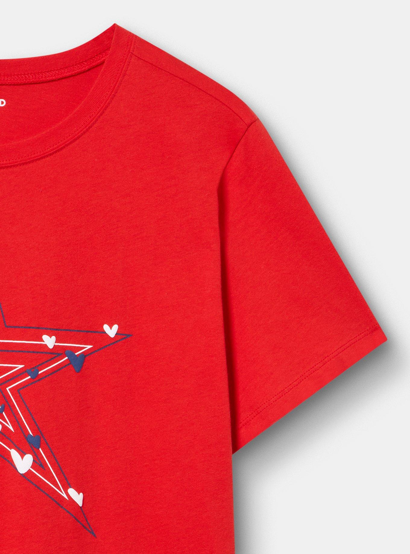 Classic Heritage Jersey Crew Tee, AMERICANA STAR HEARTS ADRENALINE RUSH, alternate