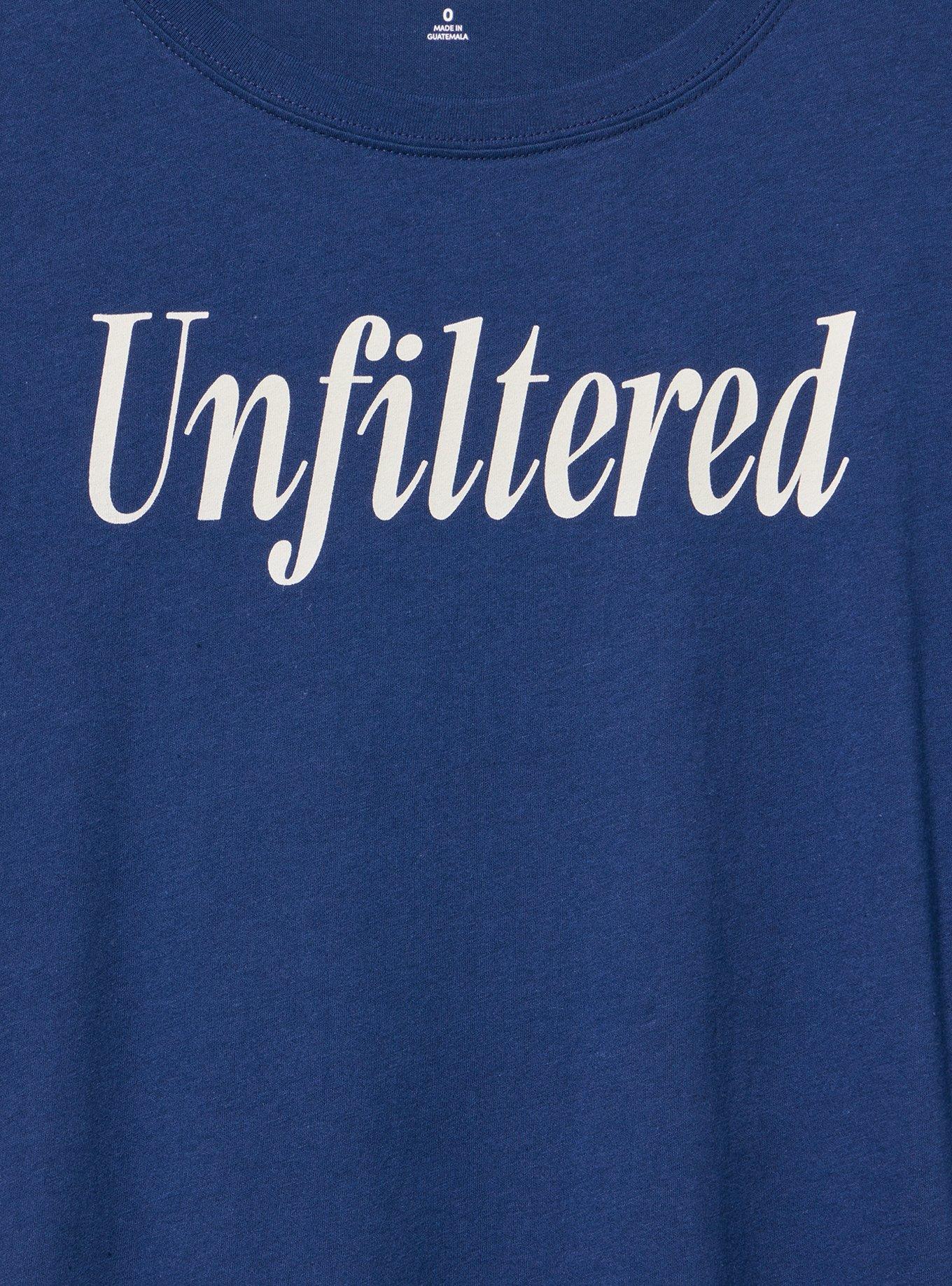 Classic Heritage Jersey Crew Tee, UNFILTERED WORDS MEDIEVAL BLUE, alternate