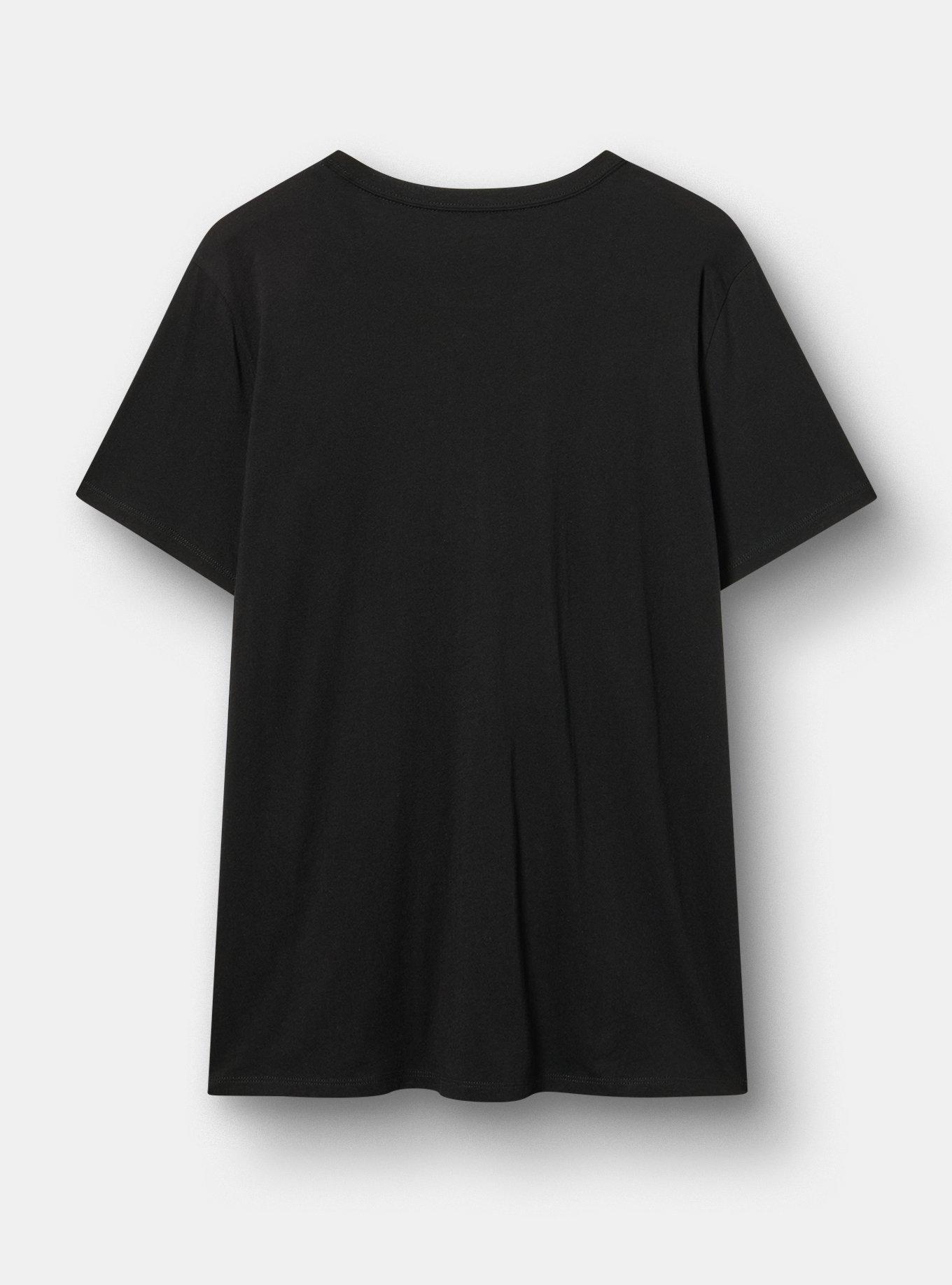 Classic Heritage Jersey Crew Tee, FRAMED FLORAL DEEP BLACK, alternate