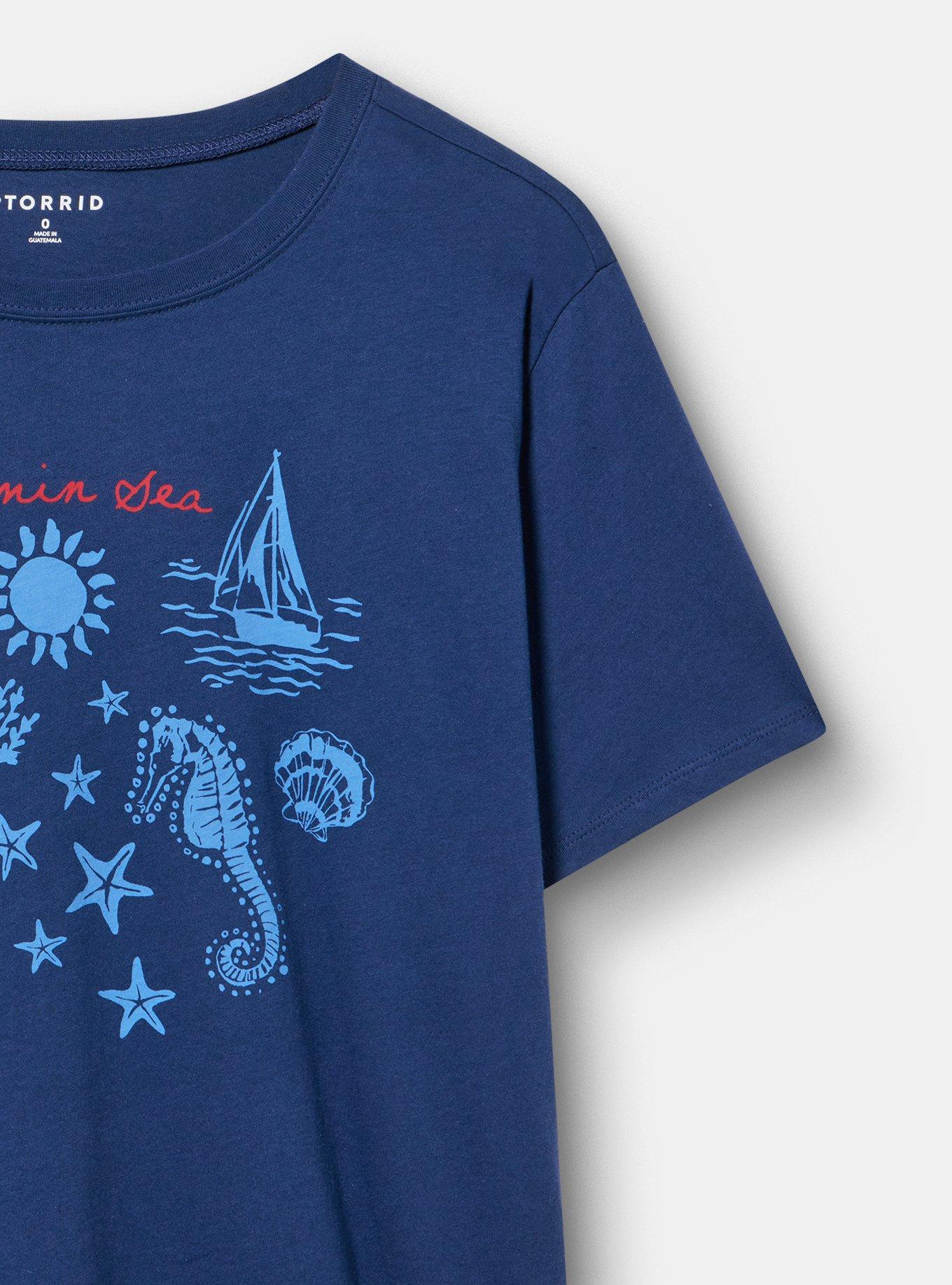 Classic Heritage Jersey Crew Tee, VITAMIN SEA MEDIEVAL BLUE, alternate