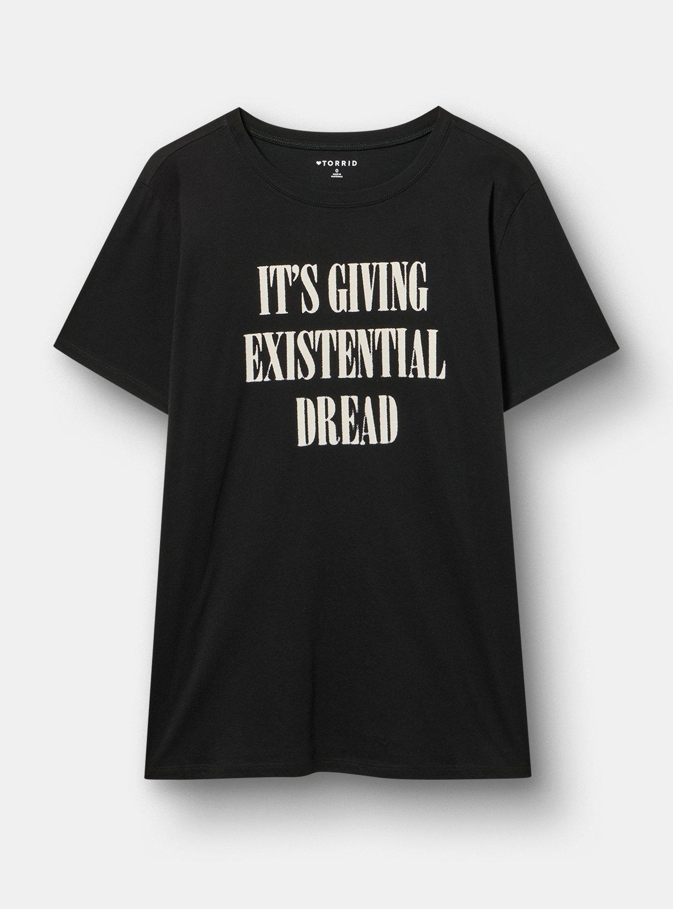 Classic Heritage Jersey Crew Tee, ITS GIVING DREAD DEEP BLACK, hi-res