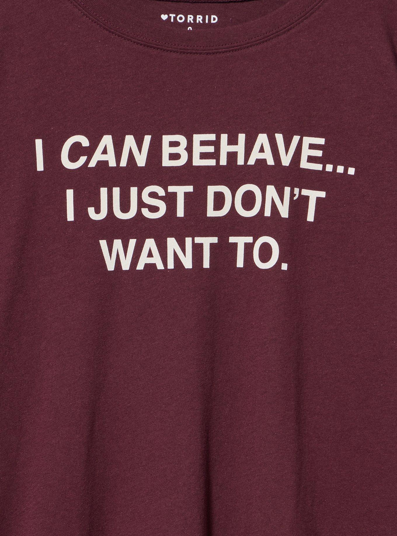 Classic Heritage Jersey Crew Tee, I CAN BEHAVE WINETASTING, alternate