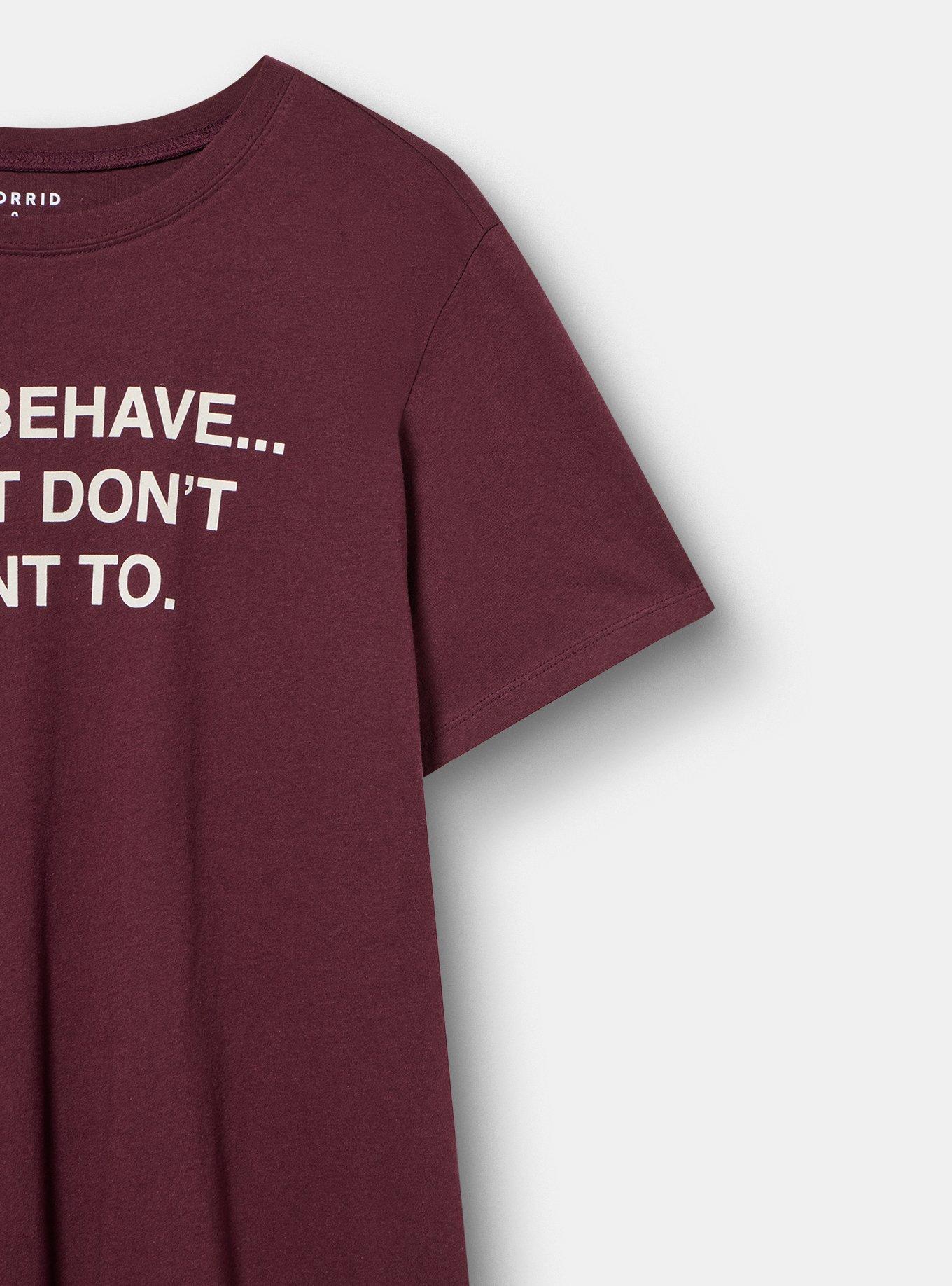 Classic Heritage Jersey Crew Tee, I CAN BEHAVE WINETASTING, alternate