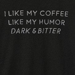 Classic Heritage Jersey Crew Tee, COFFEE HUMOR DARK DEEP BLACK, swatch