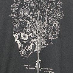Classic Heritage Jersey Crew Tee, STRANGE FLORAL SKULL VINTAGE BLACK, swatch
