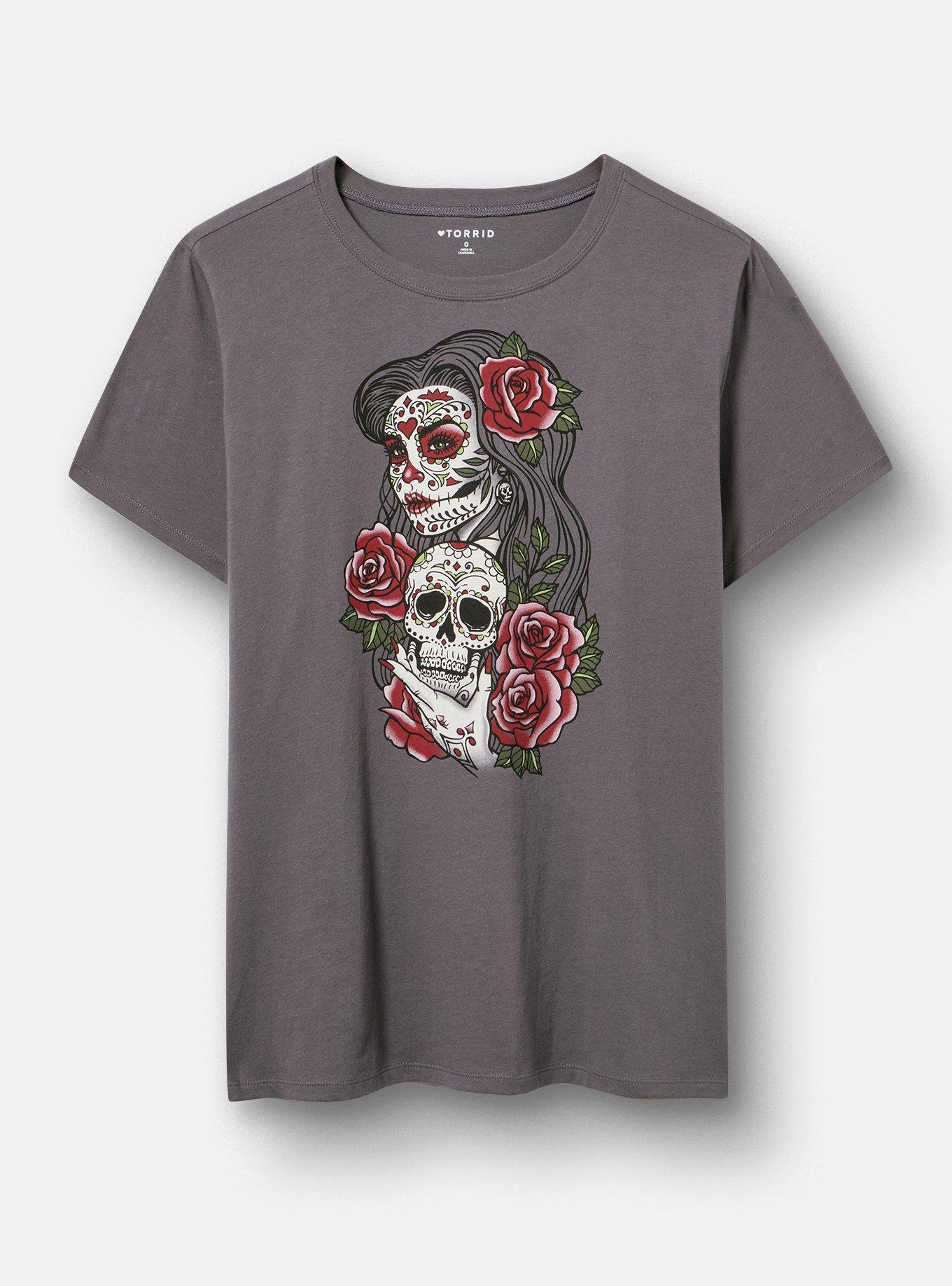 Classic Heritage Jersey Crew Tee, MUERTA SKULL TORNADO, hi-res