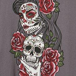 Classic Heritage Jersey Crew Tee, MUERTA SKULL TORNADO, swatch