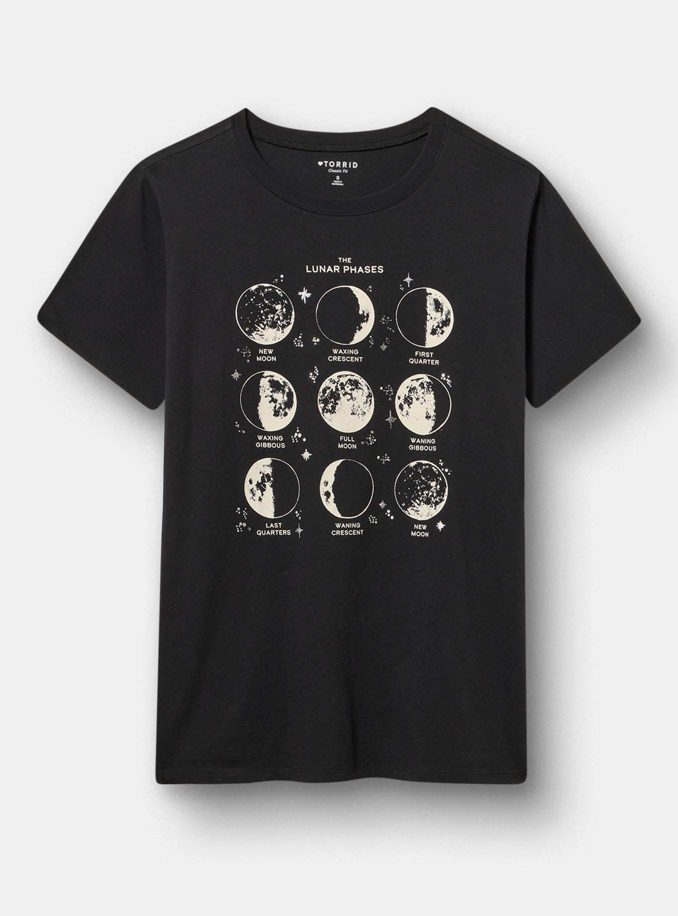 Classic Heritage Jersey Crew Tee, FOIL LUNAR PHASE DEEP BLACK, hi-res