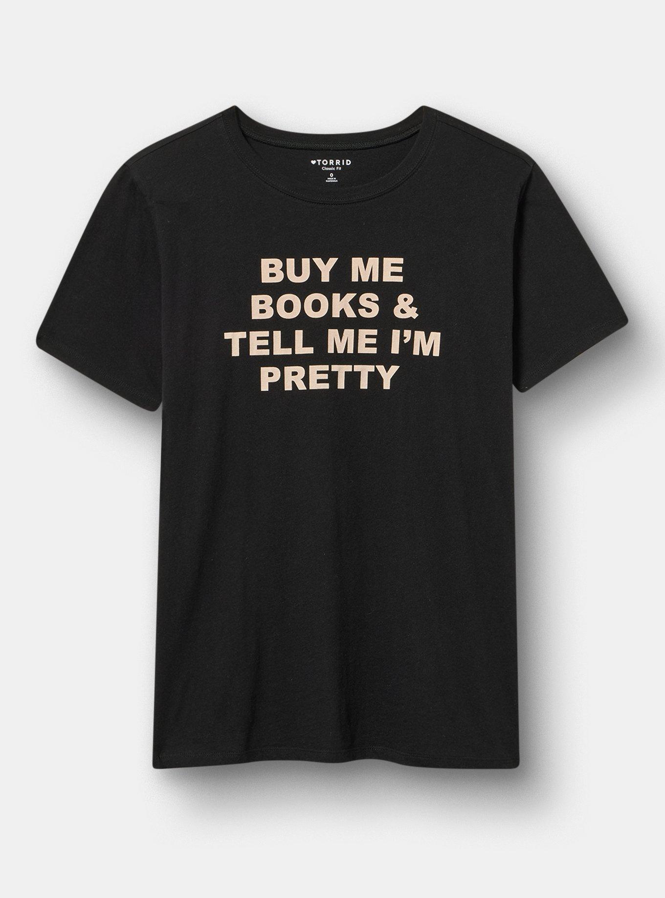 Classic Heritage Jersey Crew Tee, BUY ME BOOKS DEEP BLACK, hi-res