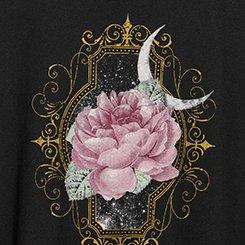 Classic Heritage Jersey Crew Tee, FLOWER MOON DEEP BLACK, swatch