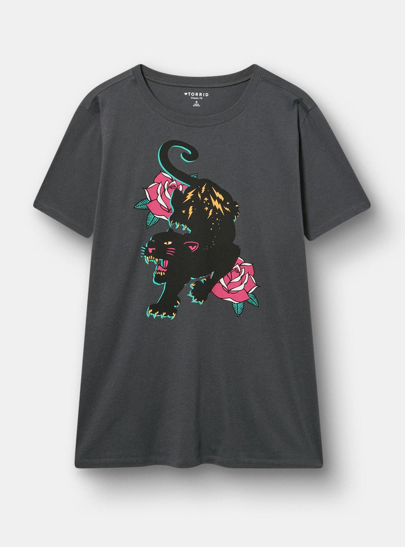 Classic Heritage Jersey Crew Tee, BLACK PANTHER VINTAGE BLACK, hi-res