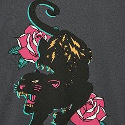 Classic Heritage Jersey Crew Tee, BLACK PANTHER VINTAGE BLACK, swatch