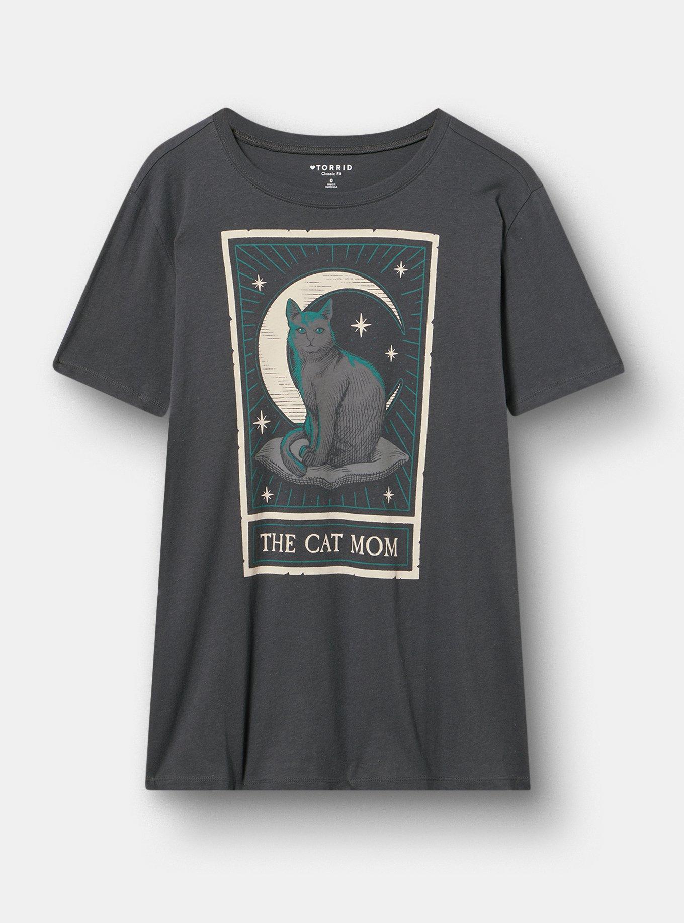 Classic Heritage Jersey Crew Tee, CAT TAROT VINTAGE BLACK, hi-res