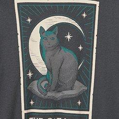 Classic Heritage Jersey Crew Tee, CAT TAROT VINTAGE BLACK, swatch