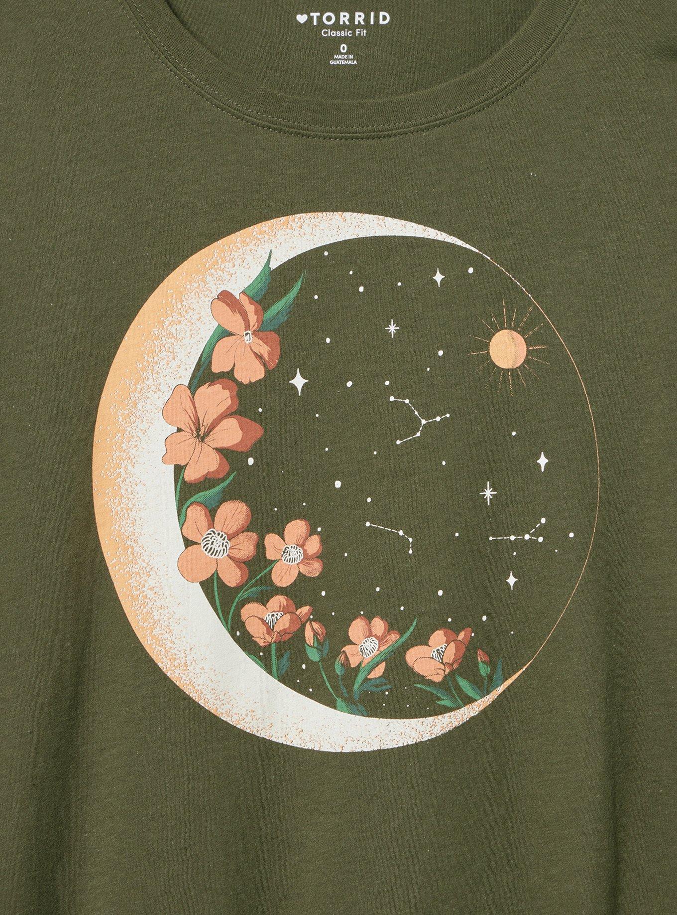 Classic Heritage Jersey Crew Tee, FLORAL MOON DEEP DEPTHS, alternate
