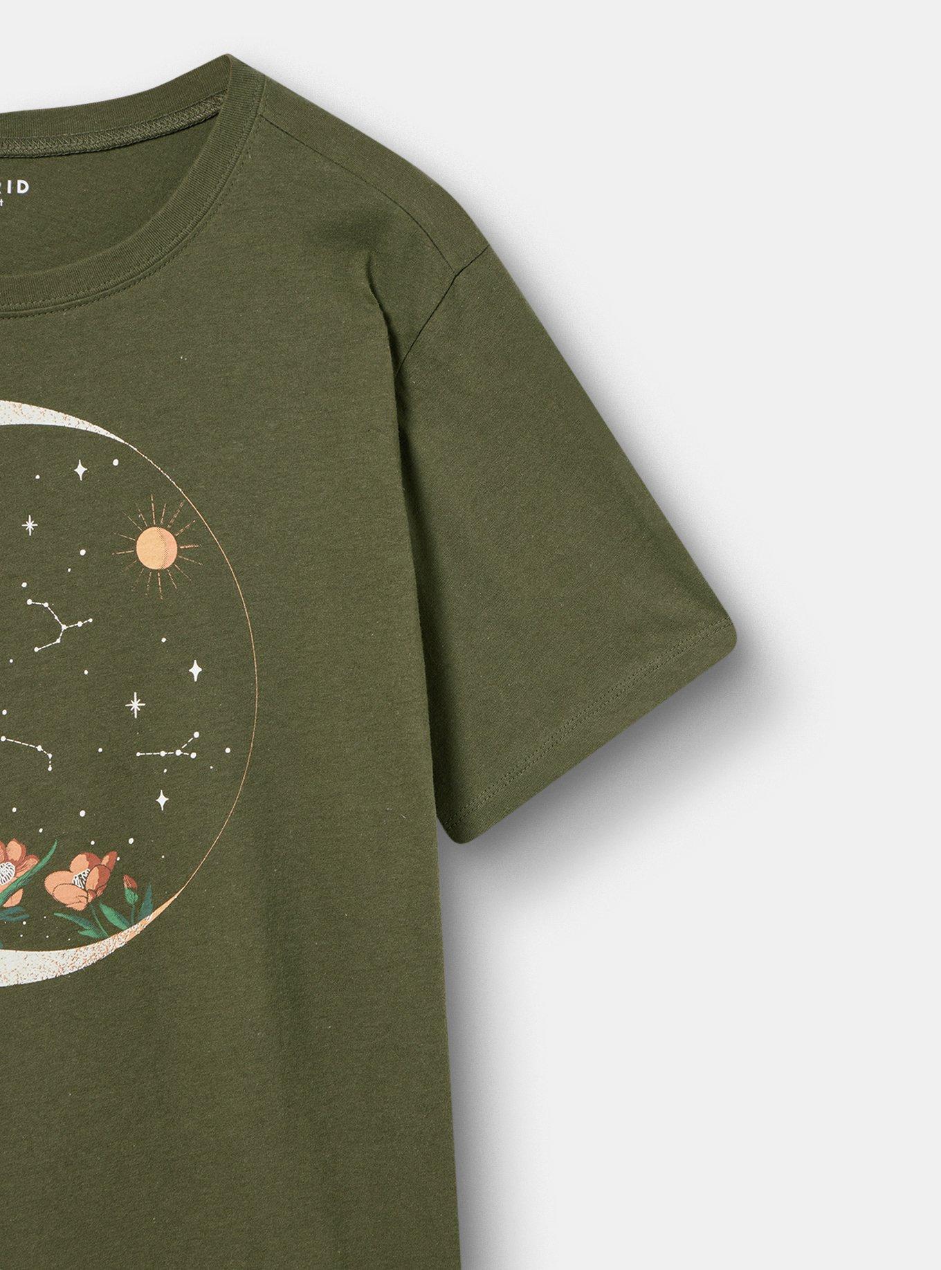 Classic Heritage Jersey Crew Tee, FLORAL MOON DEEP DEPTHS, alternate