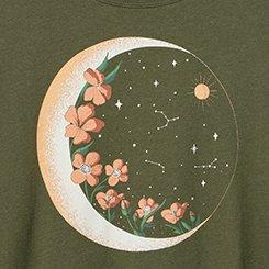 Classic Heritage Jersey Crew Tee, FLORAL MOON DEEP DEPTHS, swatch