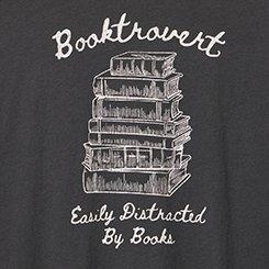 Plus Size Classic Heritage Jersey Crew Tee, BOOKTROVERT VINTAGE BLACK, swatch